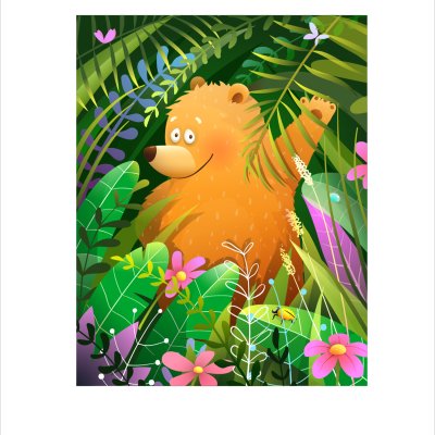 постеры Миша в джунглях