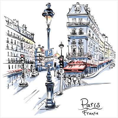 постеры Парижский перекресток