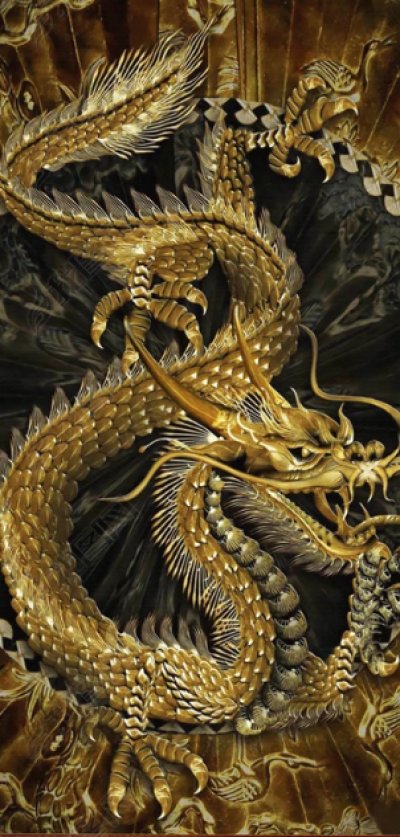 фотообои Золотой дракон