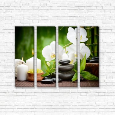 модульные картины Орхидеи и свечи