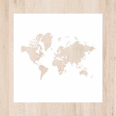 трафареты Карта мира